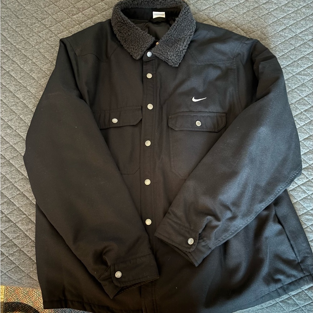 Nike padded button up jacket.